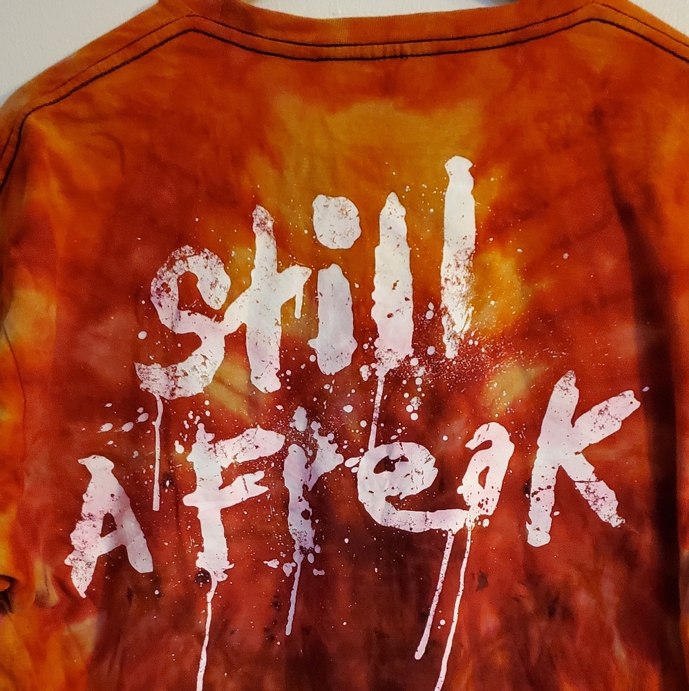 KORN Reverse Dyed Ice Dyed "Still A Freak" Hot Topic Band T-Shirt Size Large - Picture 5 of 7